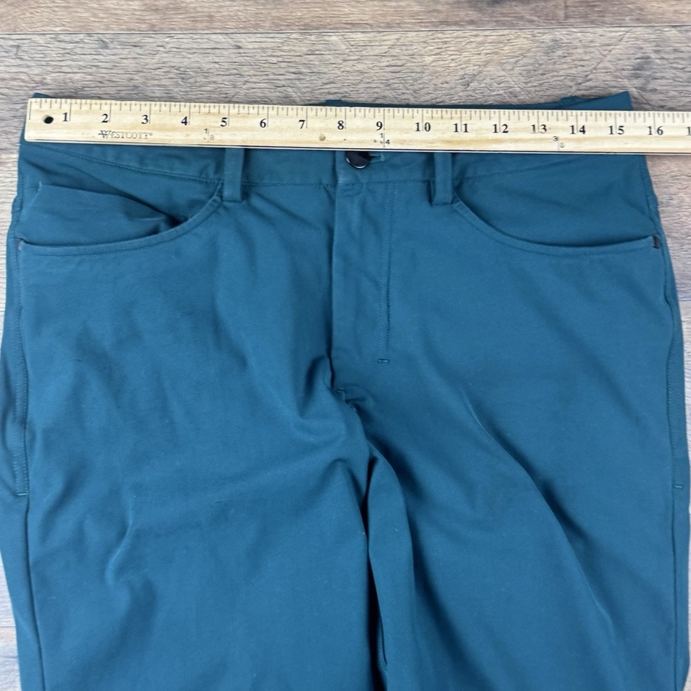 Lululemon‎ ABC Pant Slim 30"L Utilitech GRNJ Green Jewel Teal Blue Men's Size 30 - Picture 7 of 12